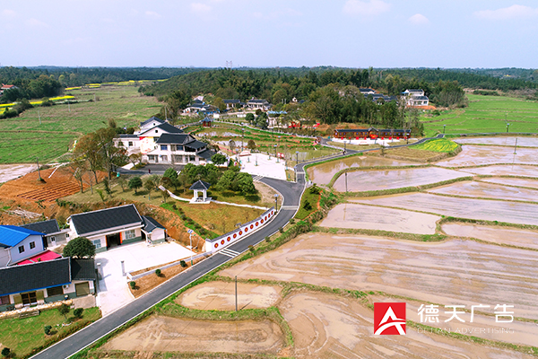 草坪镇枫林口村文化建设施工完成